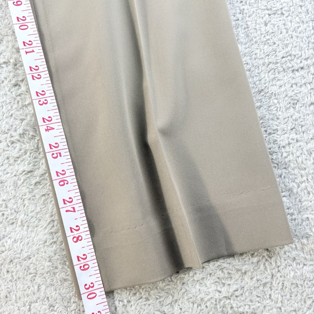 Mieka Straight Leg Dress Pants Taupe Womens EU 42 US 10 12 Made in France - Picture 12 of 15